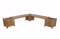 Anderson Teak Patio Lawn Garden Furniture Planter Bench 2 bench  3 planter box