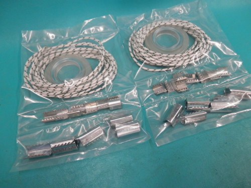 2 New Patio Outside Deck Umbrella Replacement Repair Kit Cord String Ring Clips