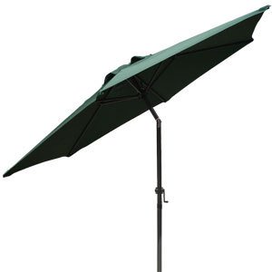 Green 8 Ft Outdoor Patio Beach Umbrella Tilt Market Deck Shade Yard Centre Pole