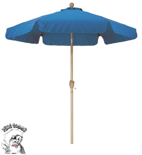 Phat Tommy Cafe Patio Umbrella For Restaurant Cafe Deck Home Commercial 75 Blue