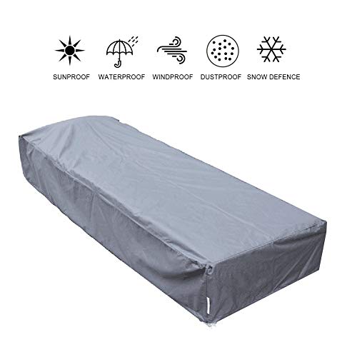 ALGWXQ Patio Furnishing Protection Sets Tarpaulin Cube Tear Resistance Anti-UV Wicker Chair 2 Colors 28 Sizes Color  Gray Size  1x05x08m