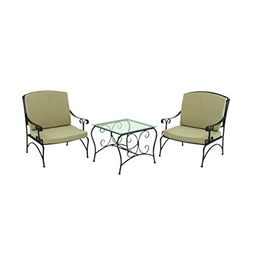 A Nation 50338 Metal Outdoor Chair Set 3 Piece