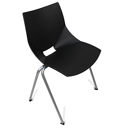 GloDea Shell Outdoor Chair Set of 2 Black