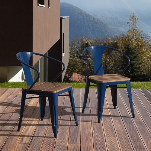 Jardin Outdoor Chair set of 4 Nautical Blue