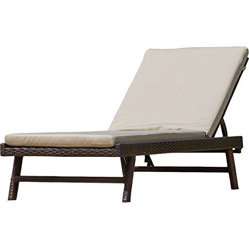 Lounge Chair Folding Recliner Outdoor Wick Pool Patio Beach Lounger Yard Summer