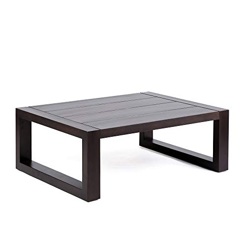 ARMEN LIVING LCPRCODK Paradise Outdoor Eucalyptus Wood Coffee Table Earth
