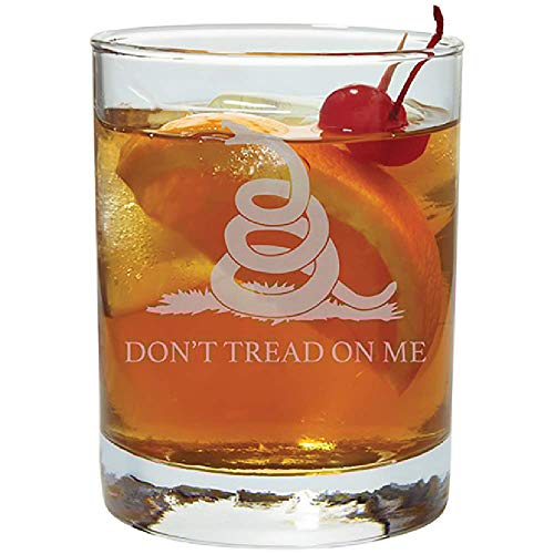 Carson 23707 Gadsden Flag Rocks Glass 12-ounce Clear