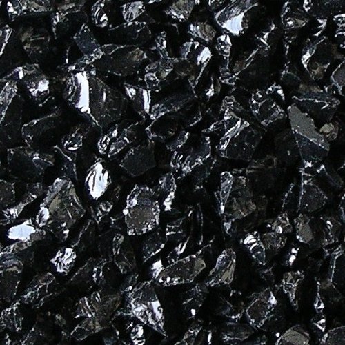Fireplace Glass Rocks Black~14-12 10 LBS
