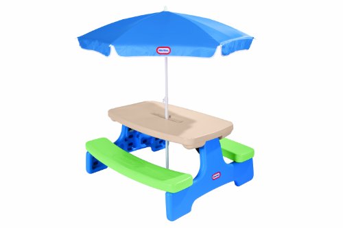 Little Tikes Easy Store Picnic Table With Umbrella