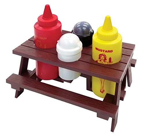 Mr Bar-B-Q Inc 40197X Picnic Table Condiment Set