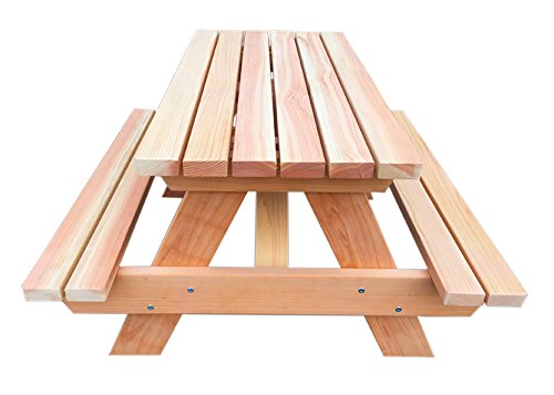 Kids Redwood Picnic Table