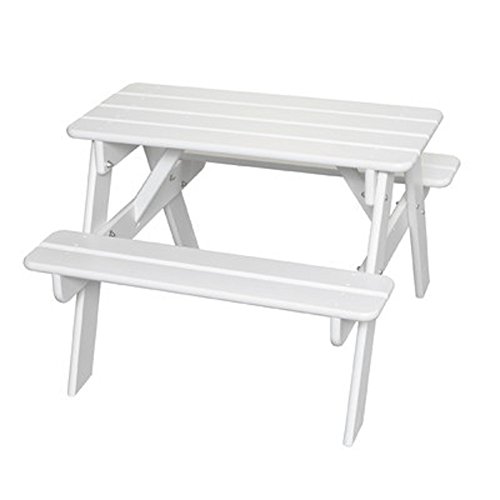 Little Colorado Kids Picnic Table Wooden Picnic Table Portable Picnic Table White