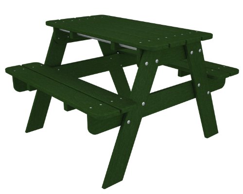 POLYWOOD KT130GR Kids Picnic Table Green