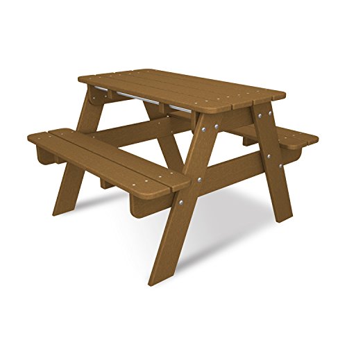 POLYWOOD KT130TE Kids Picnic Table Teak