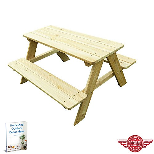 Picnic TableOutdoor Indoor Lawn Garden Yard Kids RoomPortable Wooden FurniturePicnic Dinner Party Lounge Kit Ebook by Easy 2 Find
