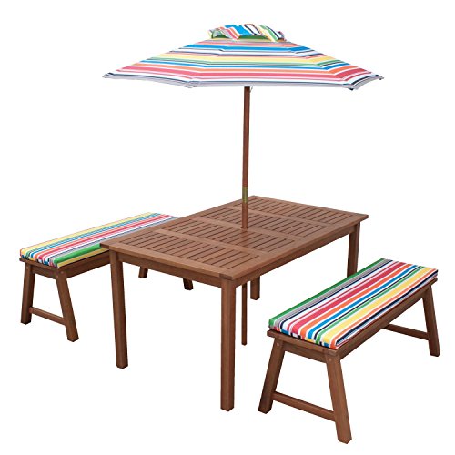 patio furniture Outdoor-Table-W-Benches-Umbrella-Childrens-Outdoor-Furniture-kids-Picnic-table outdoor furniture
