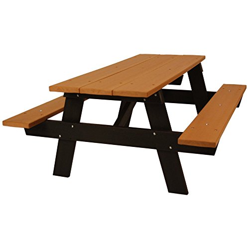 Jayhawk Plastics A-Frame 6 ft Recycled Plastic Picnic Table