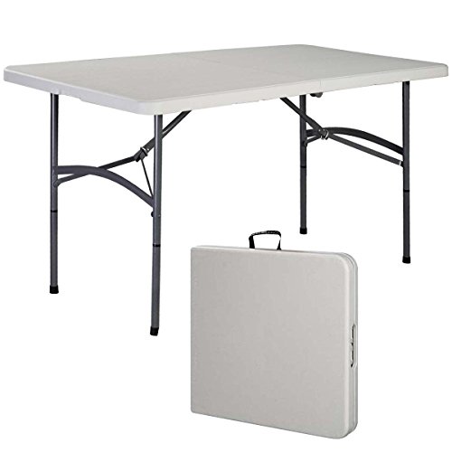 Generic LQ8LQ0922LQ c Indoo Indoor Outdoor Picnic Table Portable Plastic oor Party Dining nic Par 5 Folding Table Camp Table Camp Tables US6-LQ-16Apr15-3269