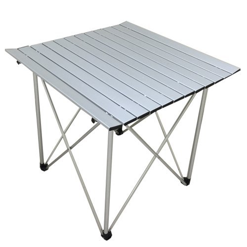 Kinlife Portable Aluminum Outdoor Folding Picnic Table with Carry Bag
