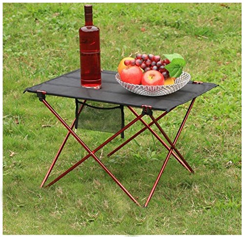 Outdoor Camping Table Ultralight Portable Folding Oxford Fabric Table Garden Hiking Picnic Desk Red