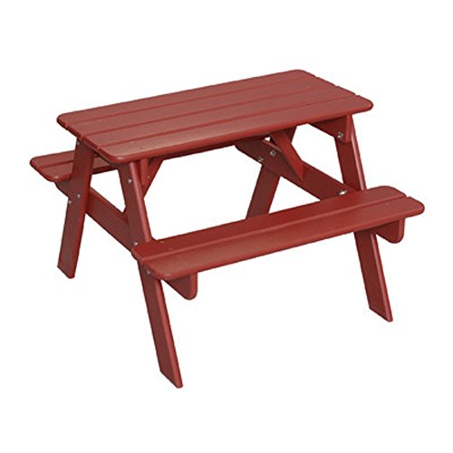 Little Colorado Kids Picnic Table Wooden Picnic Table Portable Picnic Table Red