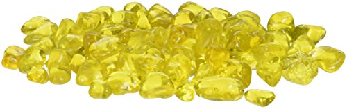 American Fireglass Fireplace And Firepit Eco Glass, 10-pound, Crystal Yellow