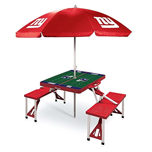 Picnic Time NFL Folding Picnic Table with Umbrella