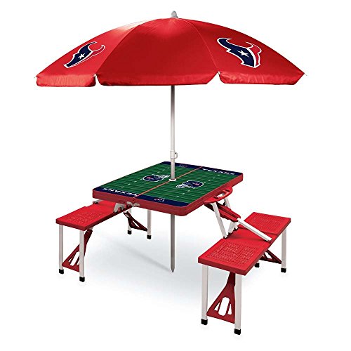 Picnic Time NFL Folding Picnic Table with Umbrella