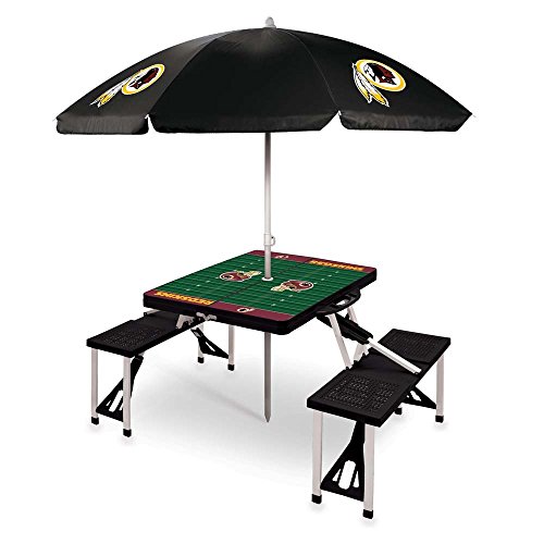 Picnic Time NFL Folding Picnic Table with Umbrella