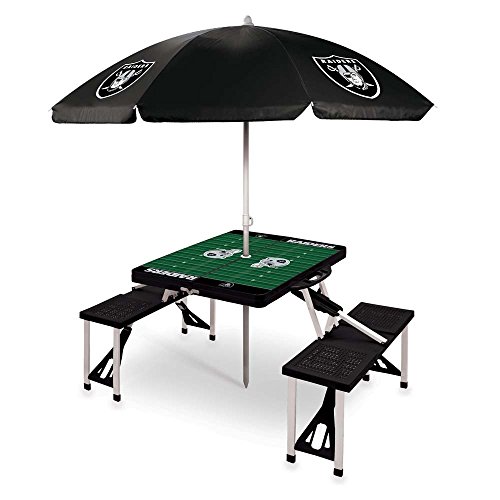 Picnic Time NFL Folding Picnic Table with Umbrella