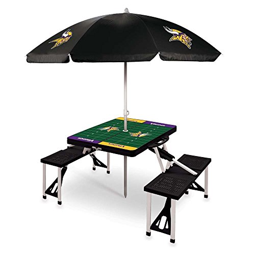Picnic Time NFL Folding Picnic Table with Umbrella
