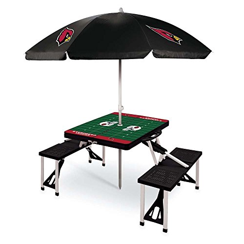 Picnic Time NFL Folding Picnic Table with Umbrella