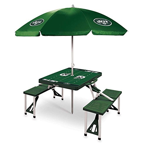 Picnic Time NFL Folding Picnic Table with Umbrella