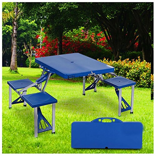 New Outdoor Garden Portable Folding Camping Picnic Table With 4 Seats US Seller