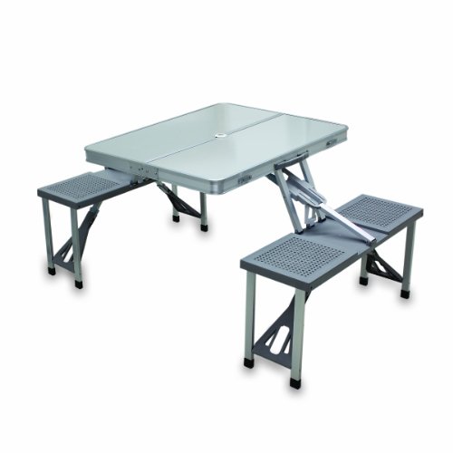 Picnic Time Folding Aluminum Picnic Table