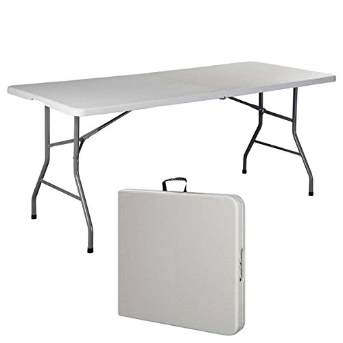 Generic LQ8LQ0874LQ c Indoo Indoor Outdoor Table Portable Plastic oor Picnic Party Dining nic Par 6 Folding Table Camp Table Camp Tables US6-LQ-16Apr15-3222