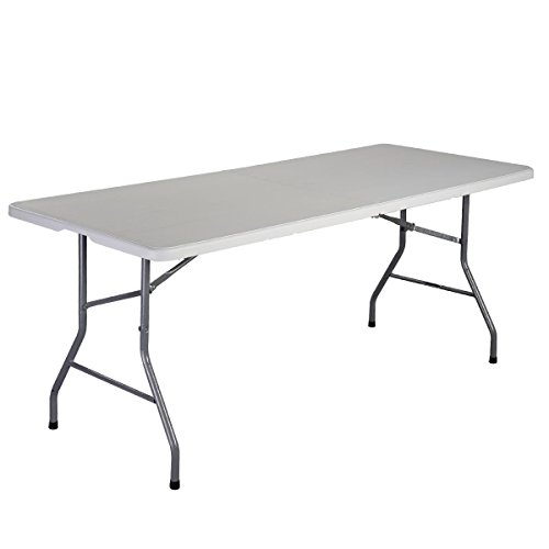 Giantex 6 Folding Table Portable Plastic Indoor Outdoor Picnic Party Dining Camp Tables