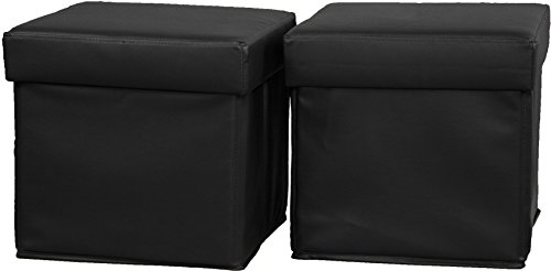 Epic Furnishings Vanderbilt Foldable With Tray Top Storage Ottomantable And Bench Set two Ottomans Leather