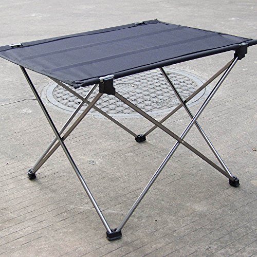 GigaMaxTM Ultra-light Portable Foldable Aluminium Alloy Table Desk Camping Outdoor Picnic Folding Table 7075 Grey