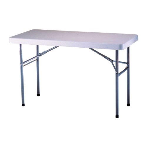 Lifetime 22950 Folding Utility Table 4 Feet White Granite