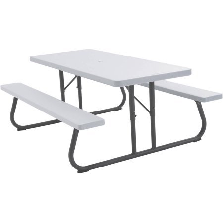 Lifetime 6 Picnic Table White Granite Seats Up To 8 People