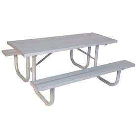 8 Extra Heavy Duty Picnic Table Aluminum 96L X 68W