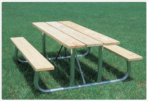 Sports Play 602-504 Heavy Duty Picnic Table - 8 Aluminum