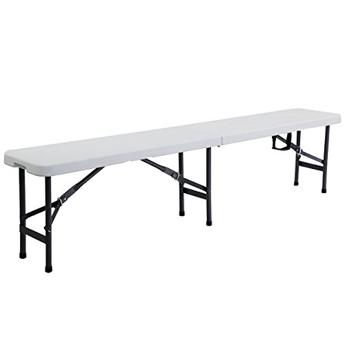 New 6 Portable Plastic InOutdoor Picnic Party Camping Dining Folding Bench