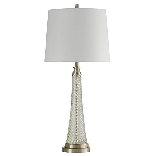 Delacora SC-DE-A309 Ferris Park 35 Tall Buffet Table Lamp with Hardback Fabric Shade