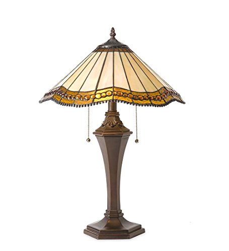 Plow Hearth Oak Park Tiffany-Style Table Lamp