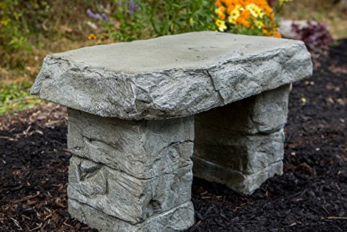 Athena Garden Stone Cast Granite 2-ft Backless Bench