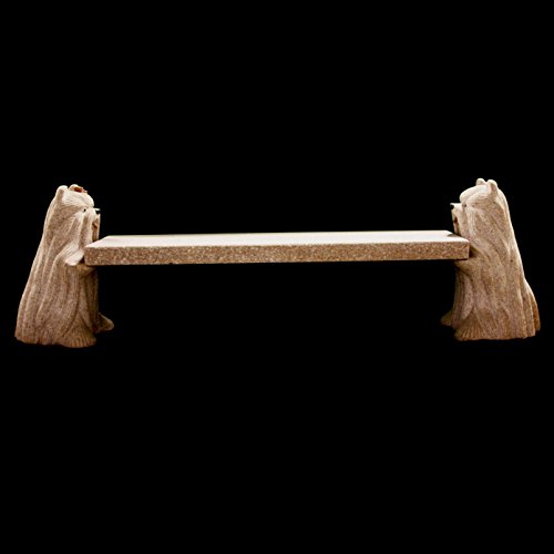 Golden Sands Granite Bench Maltese Dogs Park Outdoor Garden Home Landscapping Landscape Arbor BE-01