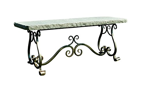 Stone Age Creations Be-me-chr Granite Melody Bench Charcoal