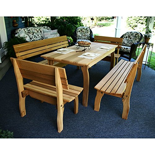 Creekvine Designs Chickadee Cedar Picnic Table Set